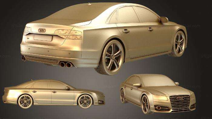 Автомобили и транспорт (Audi s8 2014, CARS_0624) 3D модель для ЧПУ станка